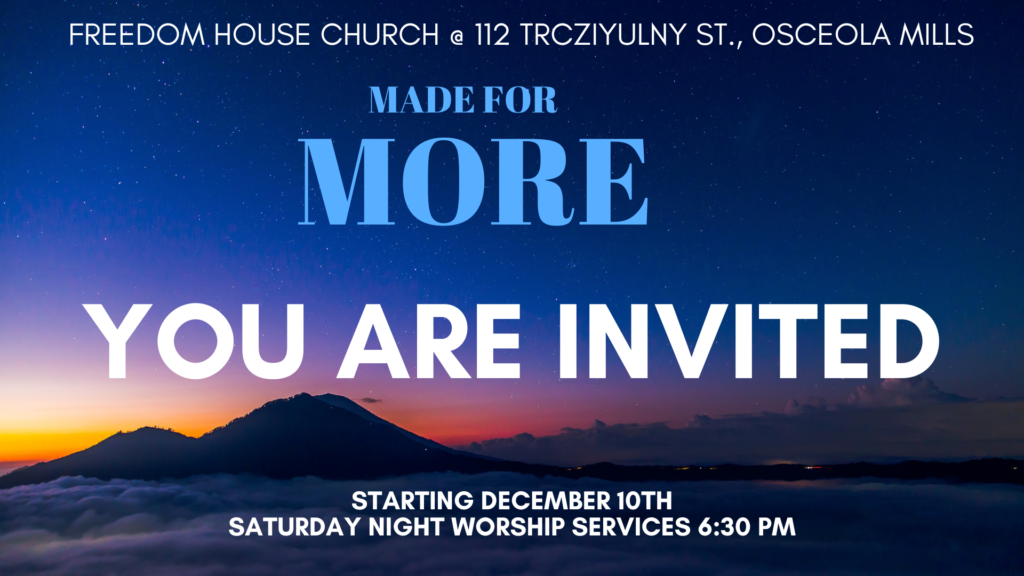 Freedom House Church Launch Freedom House of Clearfield County