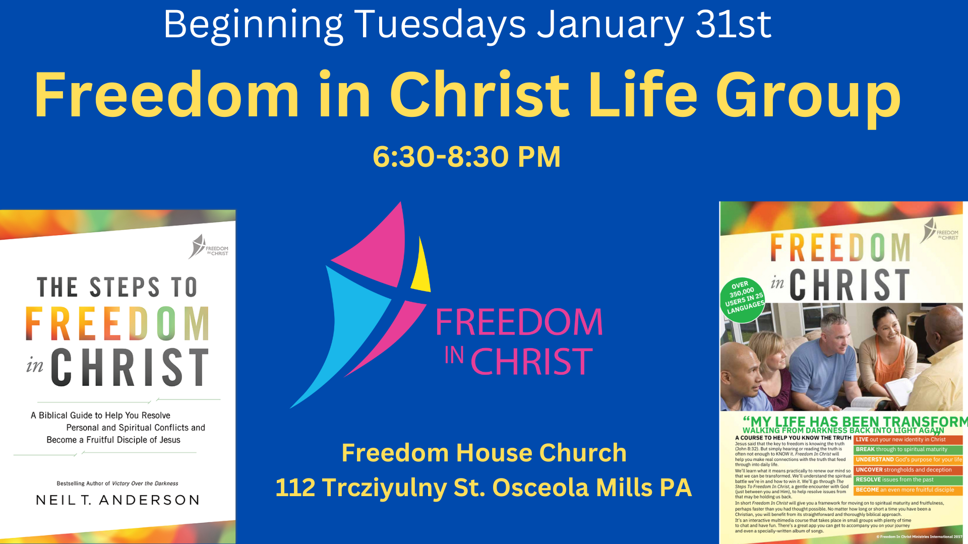 Freedom In Christ Ministries - Freedom House Of Clearfield County